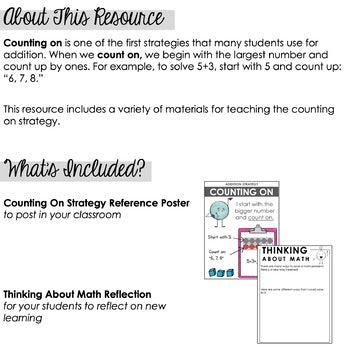 Image of Counting On Addition Strategy - Mental Math Strategies