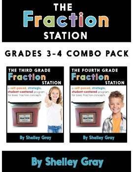 Fraction Station Bundle for 3rd and 4th Grade - Understanding Fraction ...