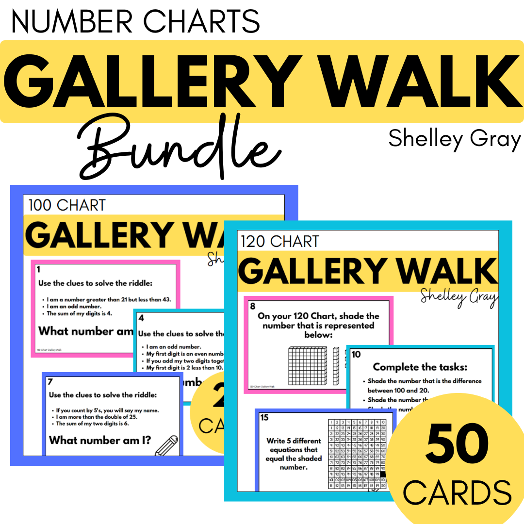 100 Chart and 120 Chart Gallery Walk BUNDLE