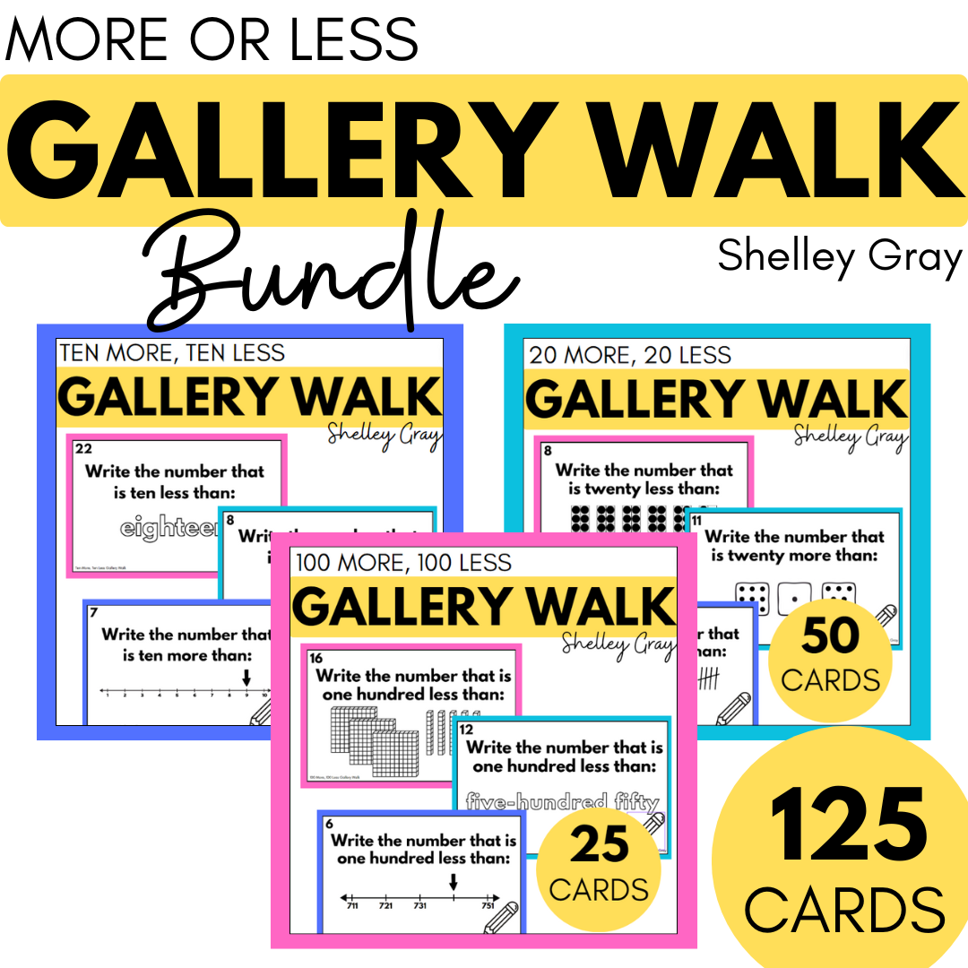 More and Less Gallery Walk BUNDLE