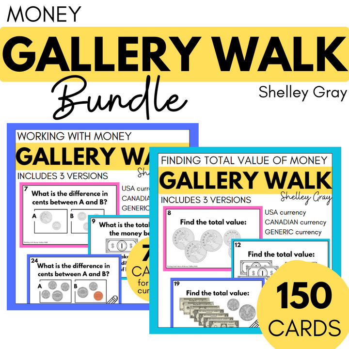 Money Activities - Around the Room Gallery Walk Bundle