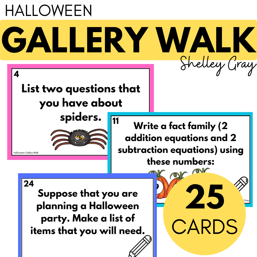 Halloween Activities Gallery Walk