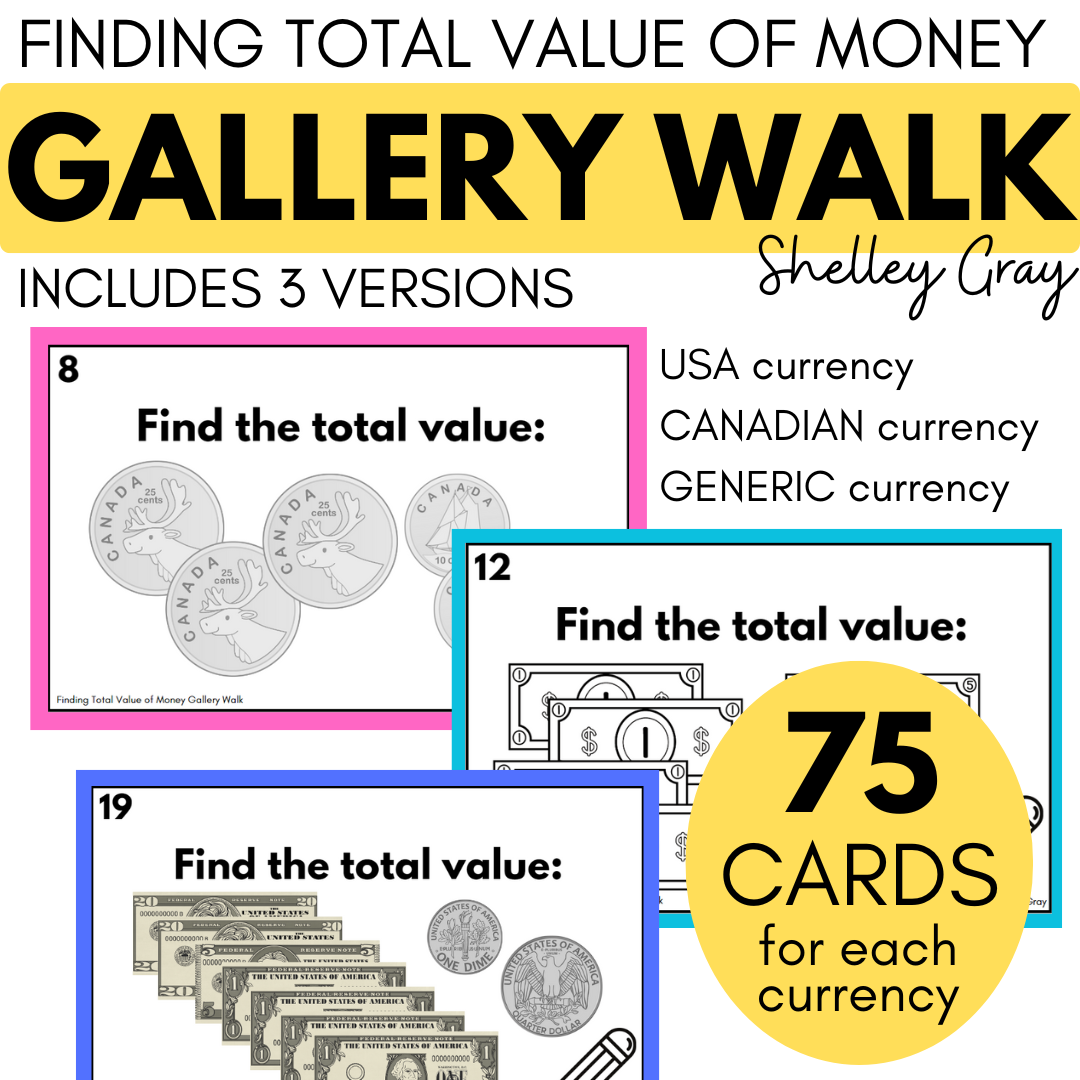 Money Values Activities - Around the Room Gallery Walk