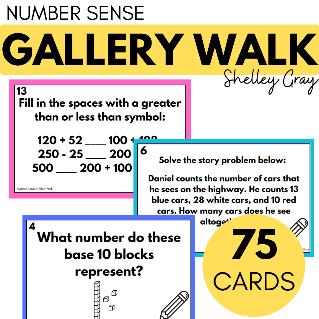 Number Sense Around the Room Gallery Walk