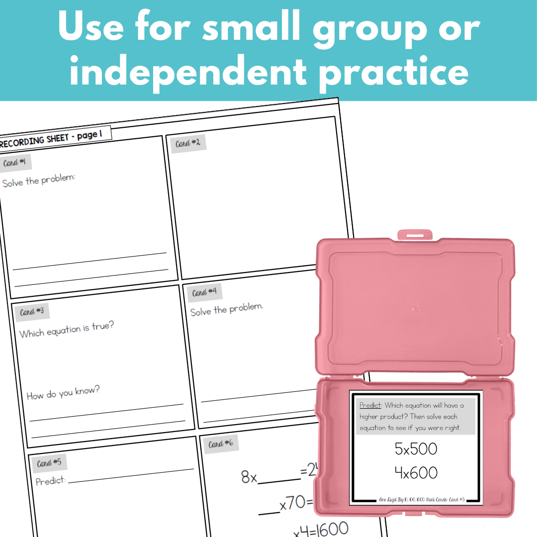 Multiplying 1-Digit Numbers by 10, 100, and 1000 - Multi-Digit Multiplication