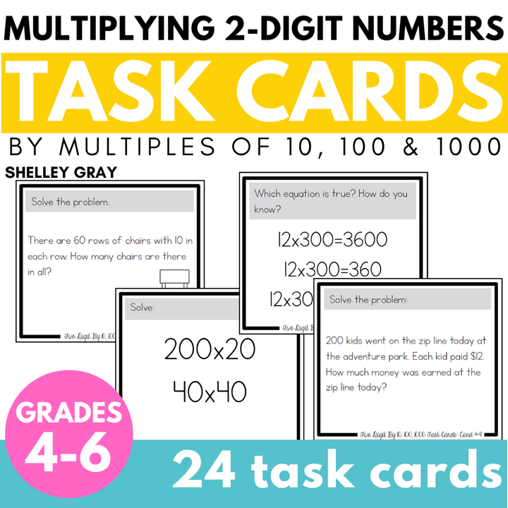 Multiplying 2 Digit Numbers by 10, 100, and 1000 - Multi-Digit Multiplication