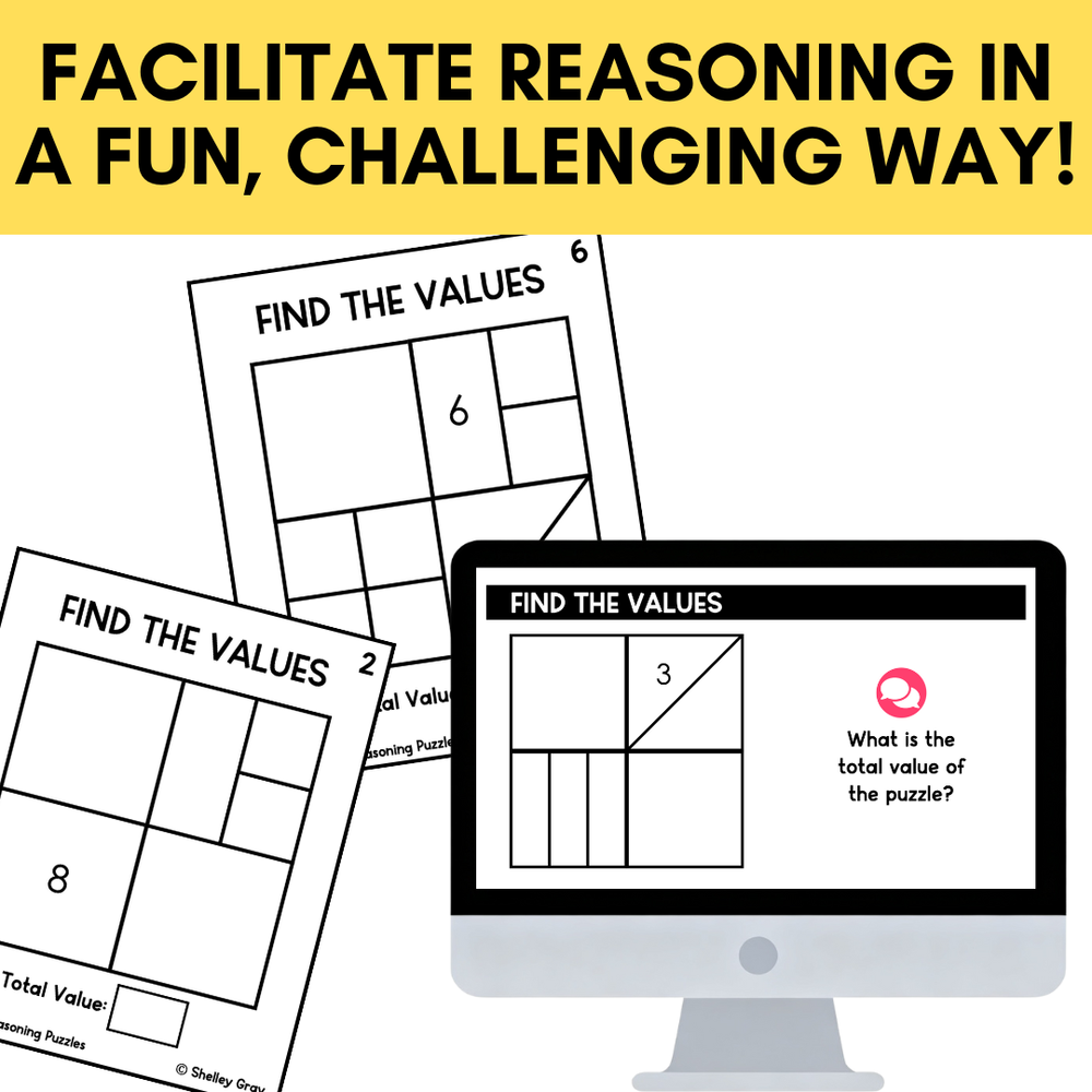 Math Reasoning Inventory Math Reasoning Puzzles to 50 | Grade 2–3 Problem Solving & Number Sens ...