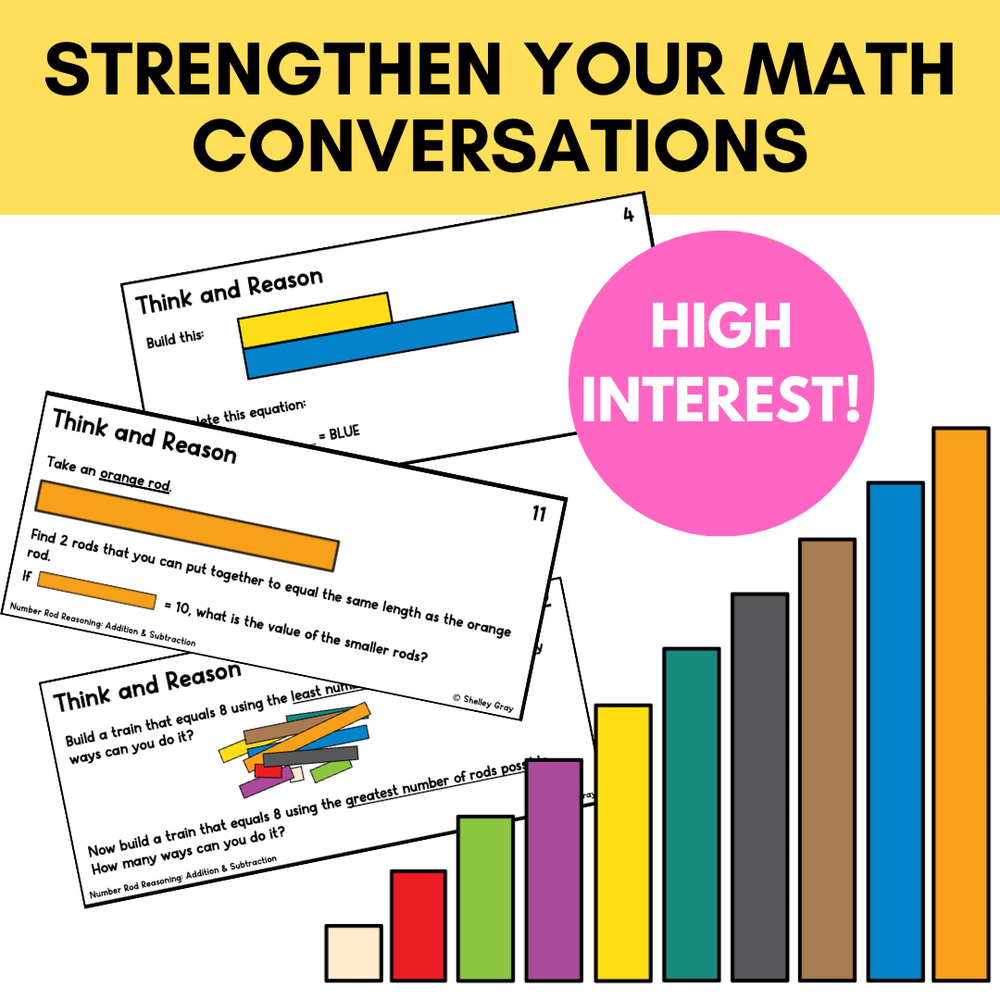 Number Rods Control Chart Number Rod Reasoning Tasks (Cuisenaire Rods) Addition & Subtraction to ...