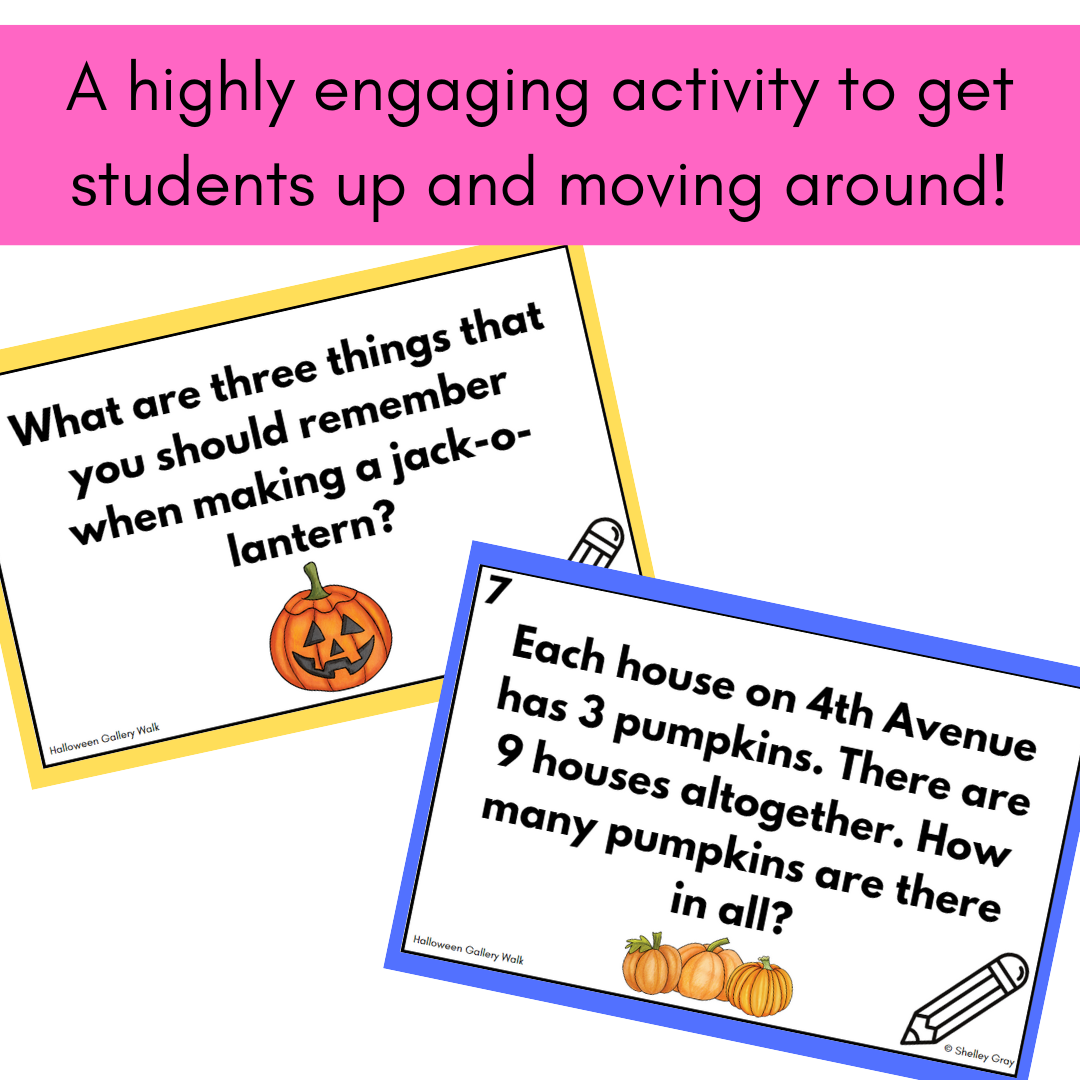 Halloween Activities Gallery Walk