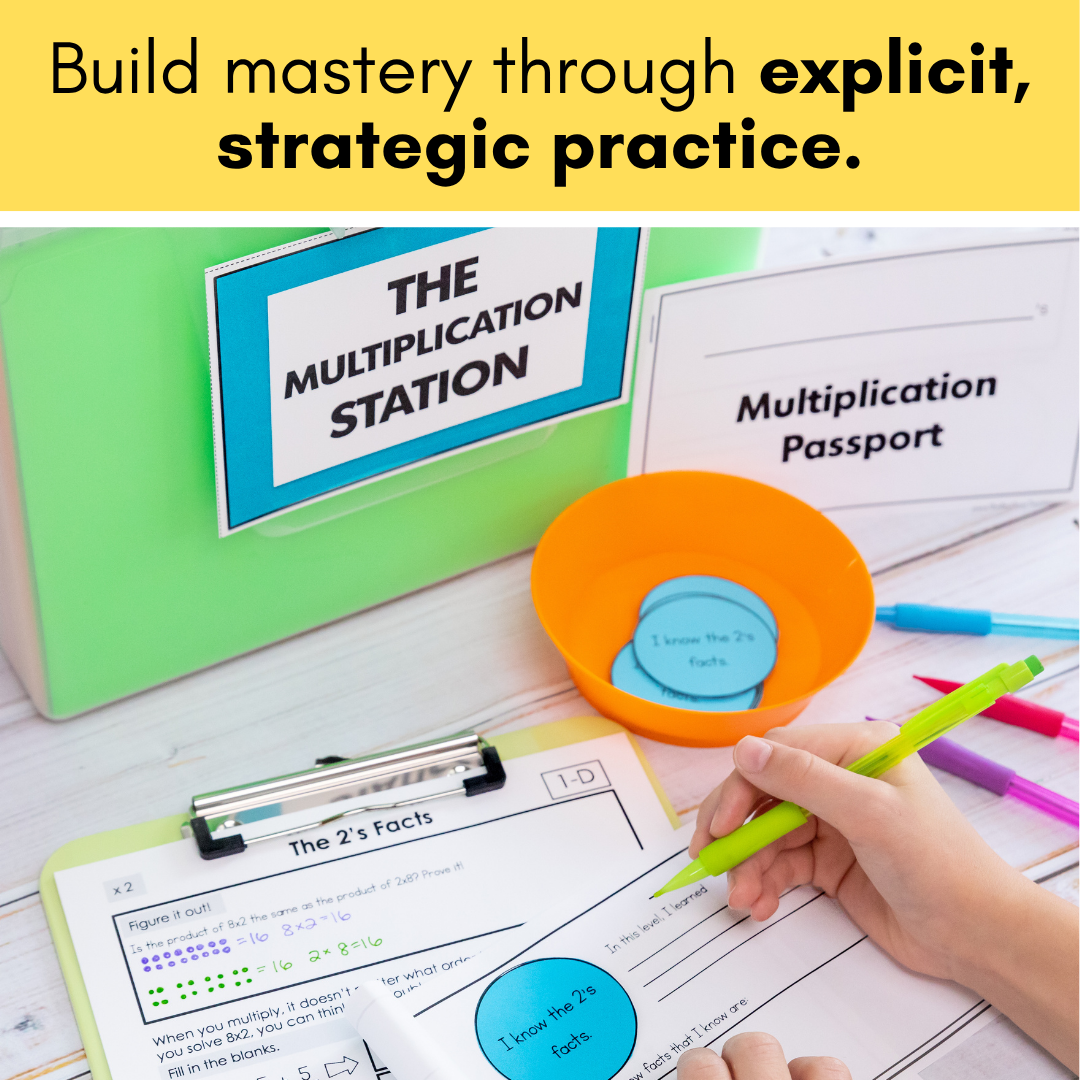 Multiplication Fact Fluency Program | The Multiplication Station Activities