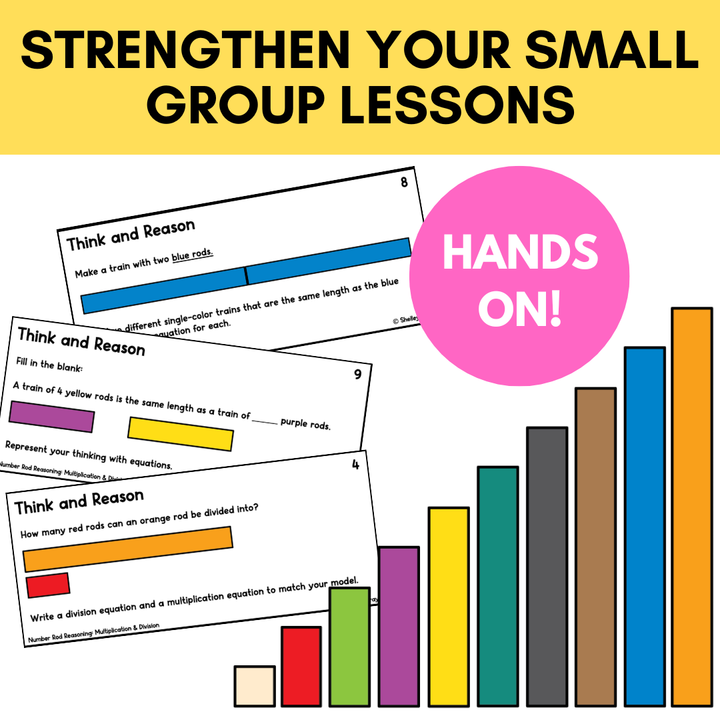 Number Rod Reasoning Tasks (Cuisenaire Rods) Multiplication and Divisi ...