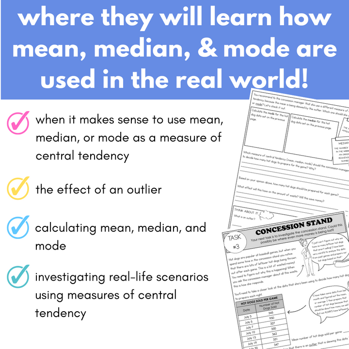 Mean Median Mode Math Project | Measures of Central Tendency