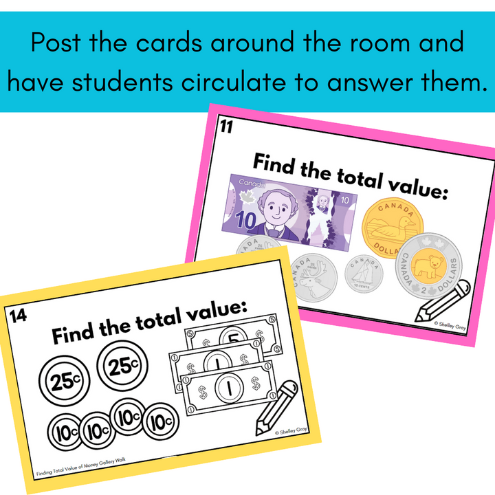 Money Values Activities - Around the Room Gallery Walk