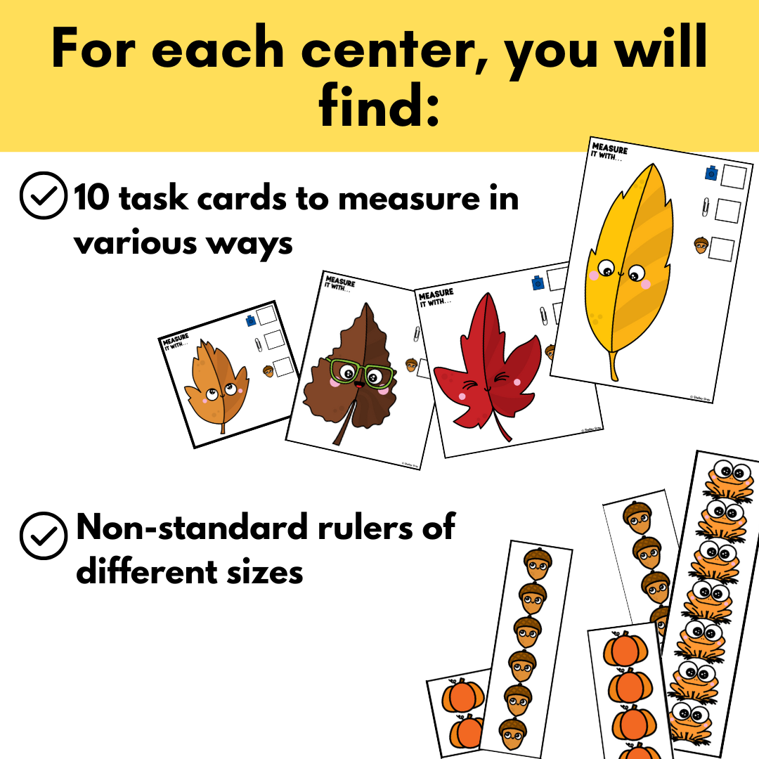 Fall Measurement Centers | Non-Standard Measurement for K–2