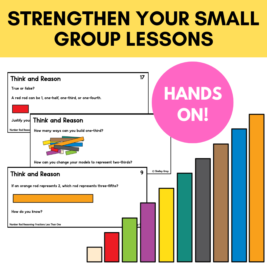 Number Rod (Cuisenaire Rod) Reasoning Tasks Bundle - Math Manipulative Tasks