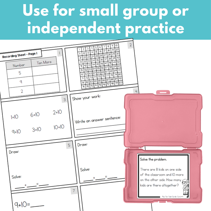Addition Strategies Task Cards: First Grade Bundle (Sums to 20)