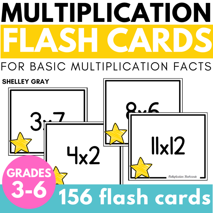 Basic Multiplication Facts Flashcards