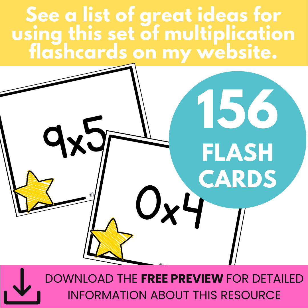 Basic Multiplication Facts Flashcards