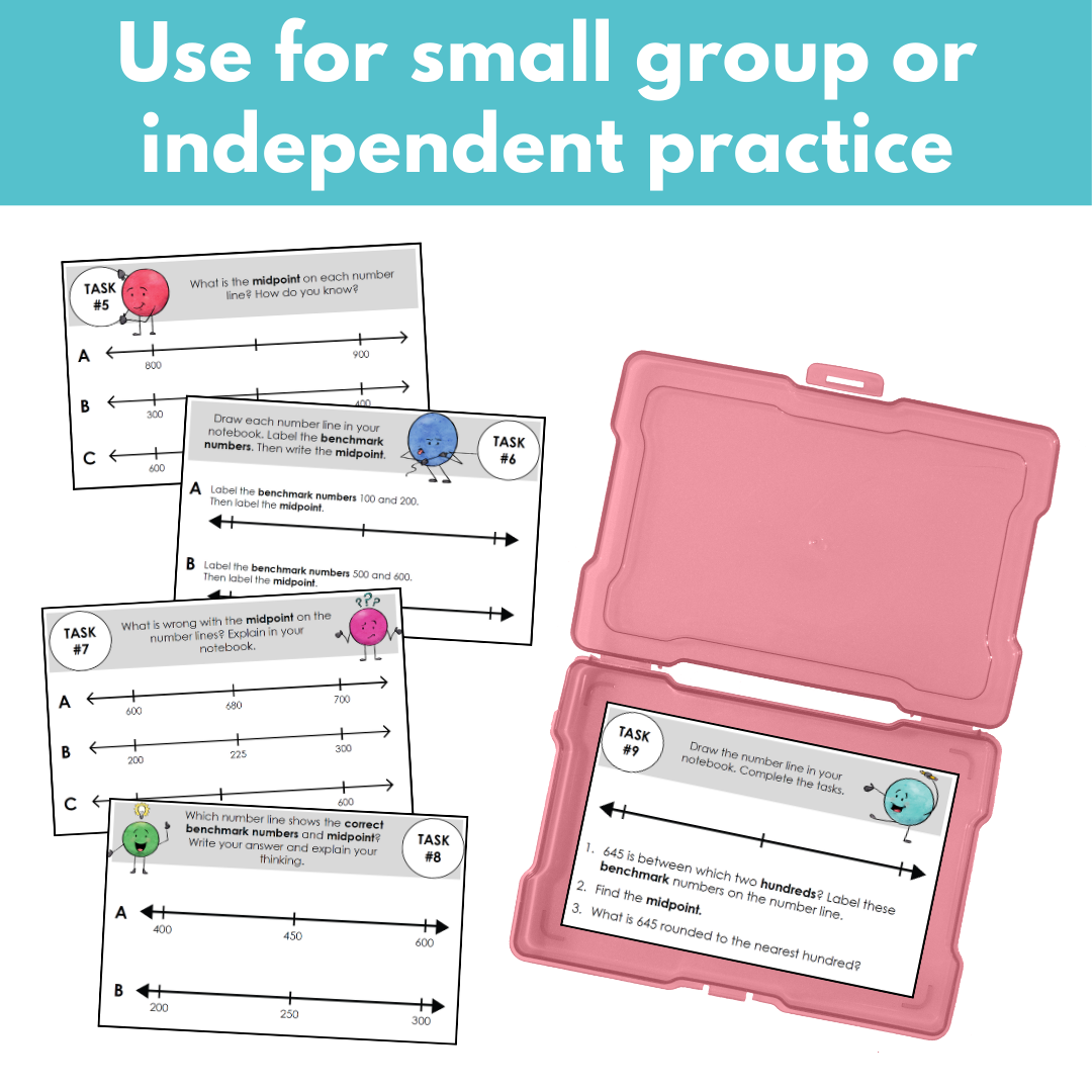 Rounding to the Nearest Hundred Task Cards | Numbers Within 1,000
