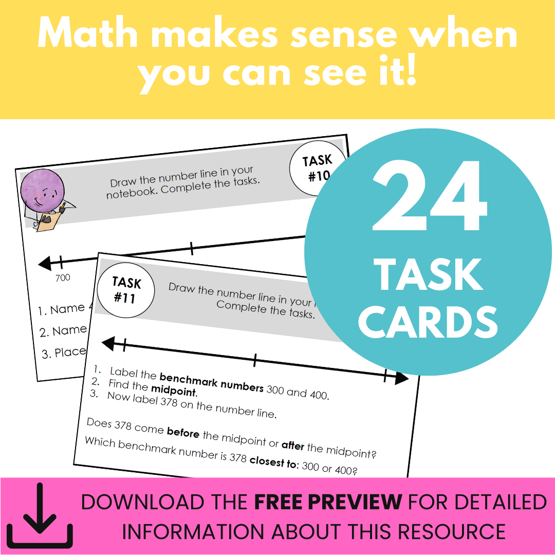 Rounding to the Nearest Hundred Task Cards | Numbers Within 1,000