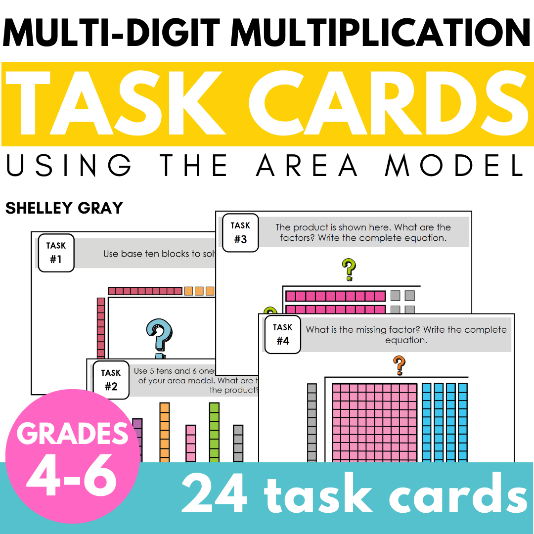 Area Model for Multi-Digit Multiplication | Using Base Ten Blocks