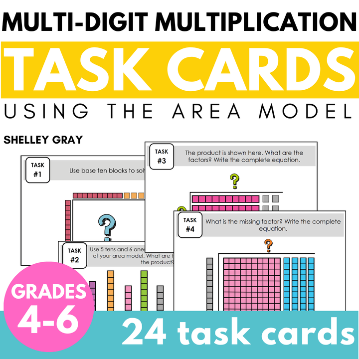 Area Model for Multi-Digit Multiplication | Using Base Ten Blocks