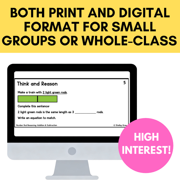 Number Rod Reasoning Tasks (Cuisenaire Rods) Multiplication and Division