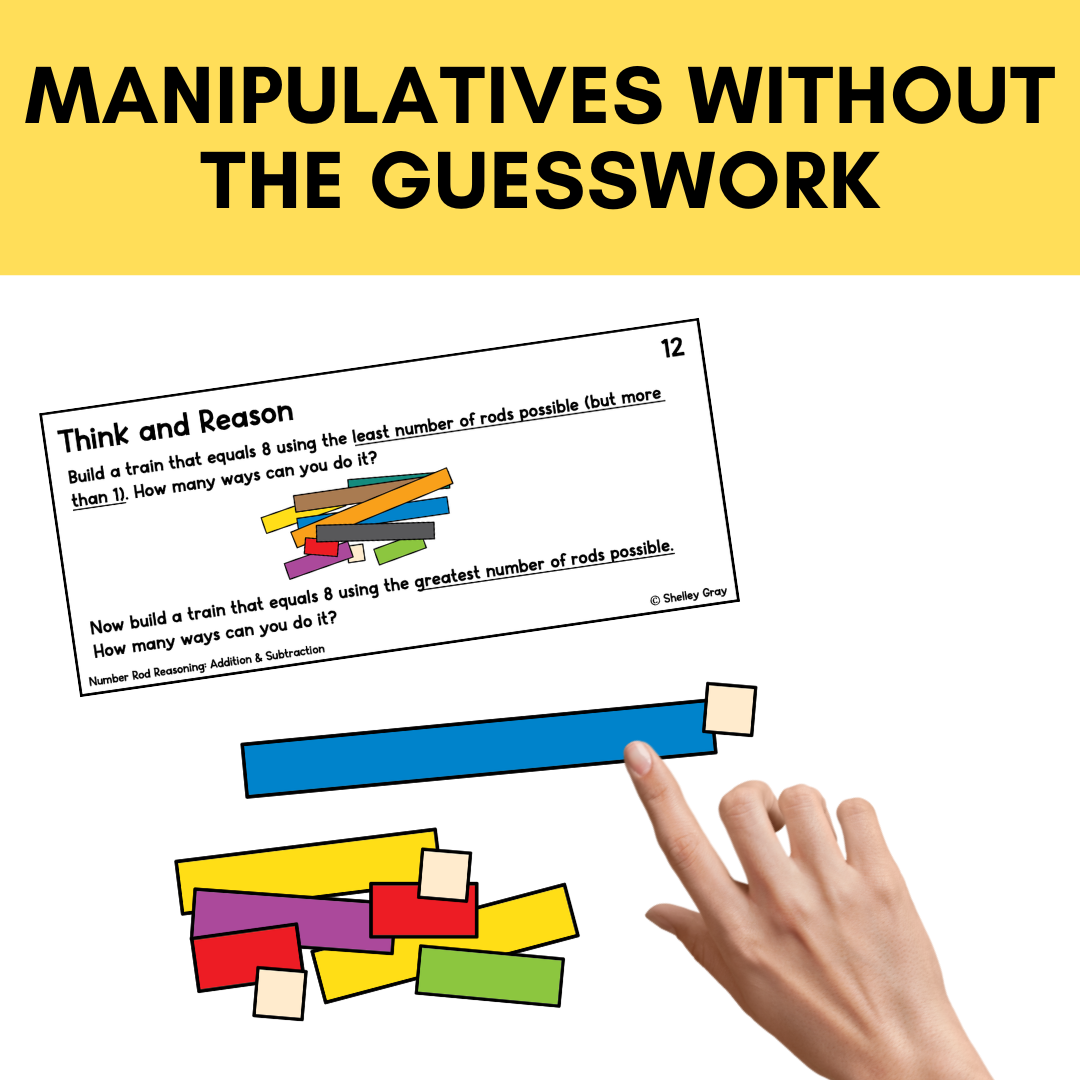 Number Rod Reasoning Tasks (Cuisenaire Rods) Addition & Subtraction to 20