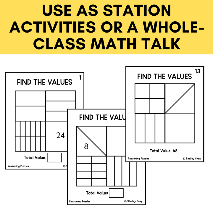 Math Reasoning Puzzles to 100 | Grade 3-5 Problem Solving & Number Sense