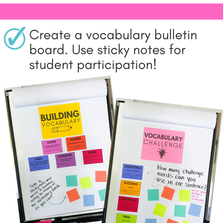 Building Vocabulary, Word of the Day or Words of the Week Complete Vocab Routine