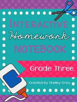 Main image for Homework Folder Activities - Interactive Notebook Style for 3rd Grade