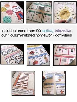 Image of Homework Folder Activities - Interactive Notebook Style for 3rd Grade