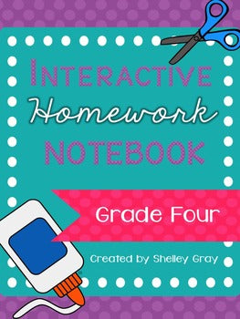 Main image for Homework Folder Activities - Interactive Notebook Style for 4th Grade