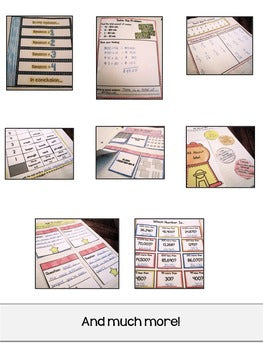 Image of Homework Folder Activities - Interactive Notebook Style for 4th Grade