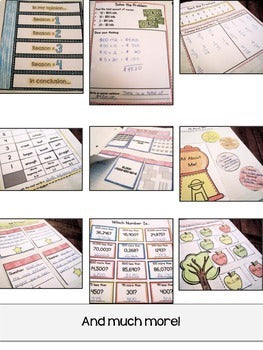 Homework Folder Activities Interactive Notebook Bundle for 3rd and 4th ...
