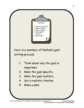 Image of Goal Setting - Balanced Literacy and Health