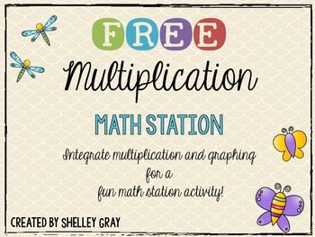 FREE Multiplication and Graphing Math Station – Shelley Gray Teaching