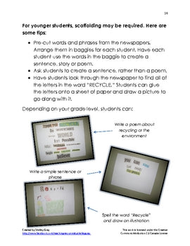 Image of Reduce, Reuse, Recycle: a mini-unit