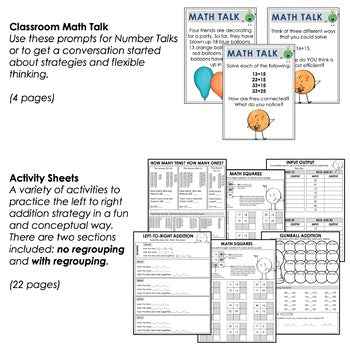 Left to Right Addition Strategy - Mental Math Strategies – Shelley Gray ...