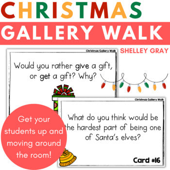 Main image for Christmas Gallery Walk Activity