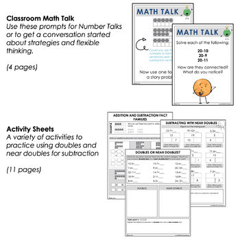Image of Using Doubles and Near Doubles Subtraction Strategy - Mental Math Strategies