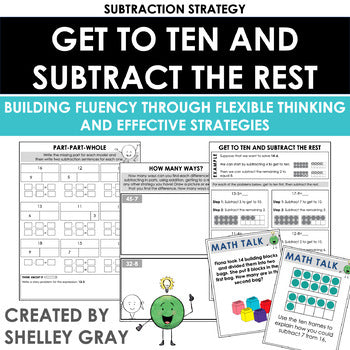 Main image for Get to 10 and Subtract the Rest Subtraction Strategy - Mental Math Strategies