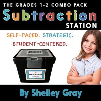 Main image for Subtraction Strategies and Fact Fluency Station for 1st and 2nd Grade 