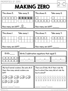 Image of Subtraction Strategies and Fact Fluency Station for 1st Grade 