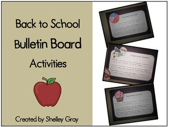 Main image for Back to School Bulletin Board Activities