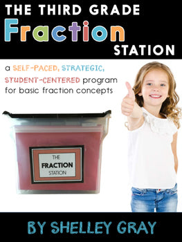 Main image for Fraction Station for 3rd Grade - Self Paced Center Activities