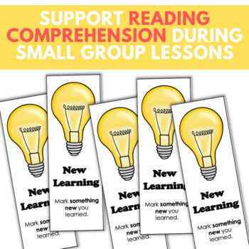 Image of Reading Comprehension Bookmarks for Small Group Instruction