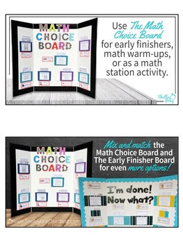 Ies Math Choice Board Examples Math Choice Board for 3rd Grade – Shelley Gray Teaching