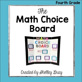 Main image for Math Choice Board for 4th Grade