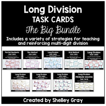 Main image for Long Division Task Cards: The Big Bundle